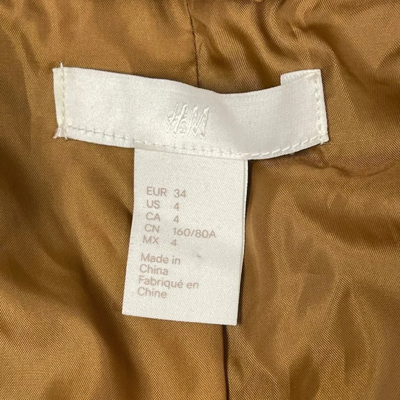 H&m‎ Black Belted Long Coat 4 - Picture 5 of 6